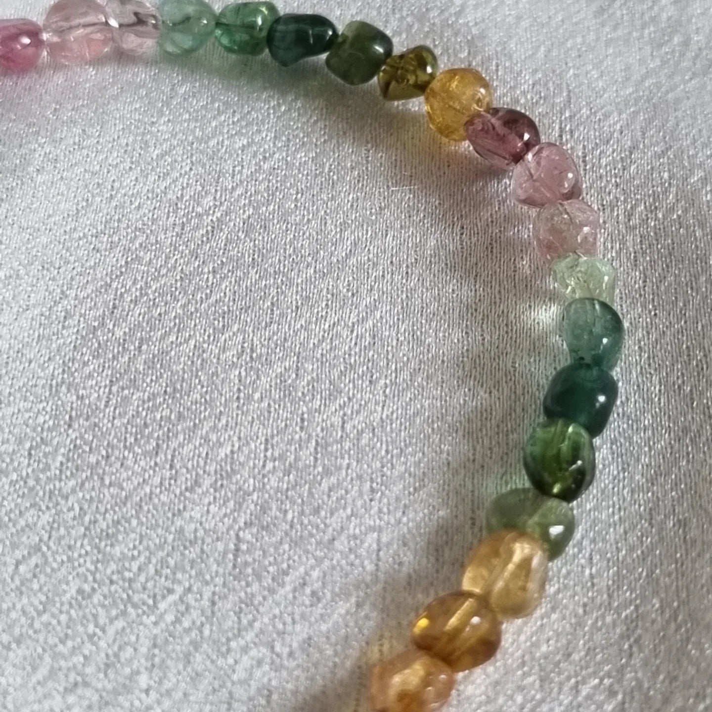 Tourmaline Nugget Bead Bracelet