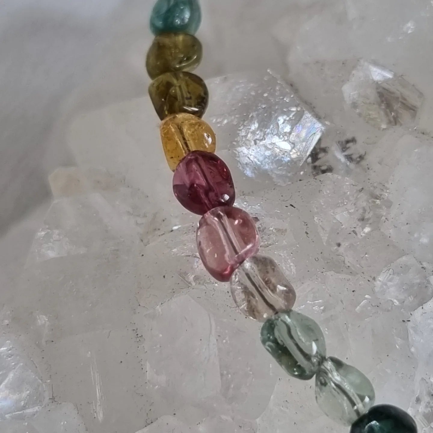 Tourmaline Nugget Bead Bracelet