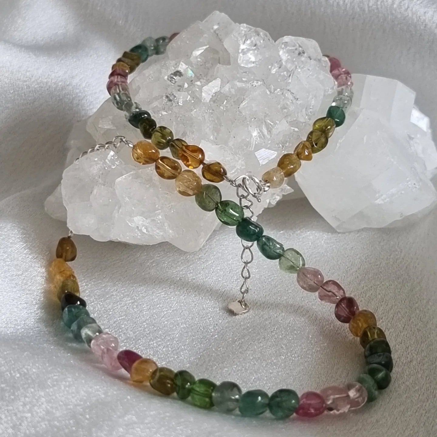 Tourmaline Nugget Bead Bracelet