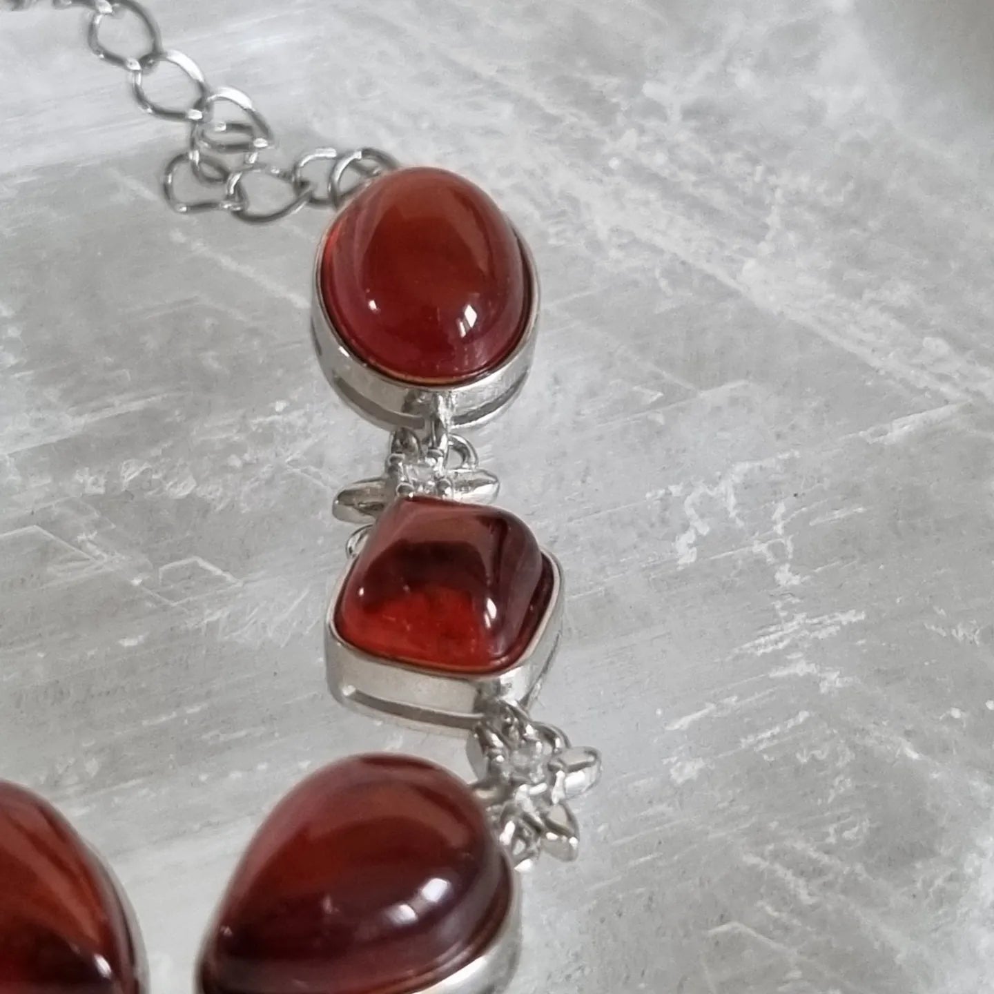Orange Garnet Bracelet