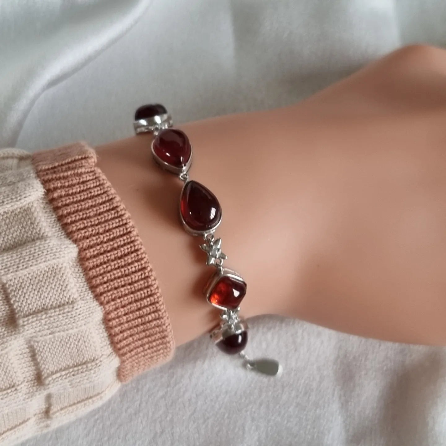 Orange Garnet Bracelet
