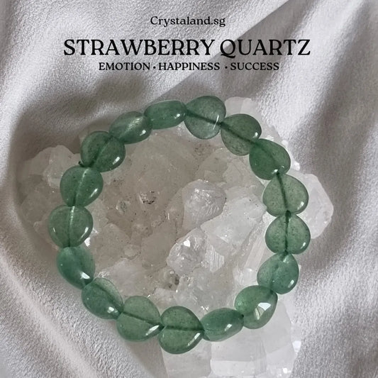 Green Strawberry Heart Bracelet