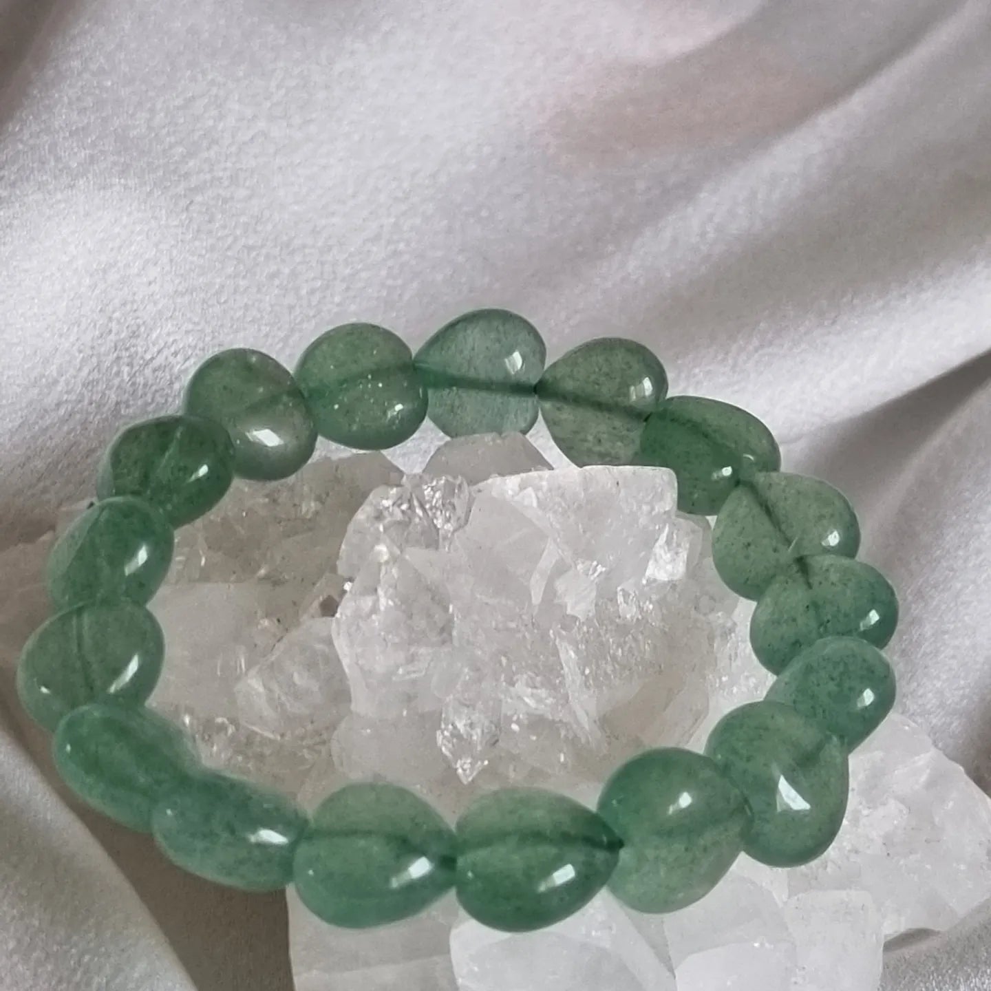 Green Strawberry Heart Bracelet