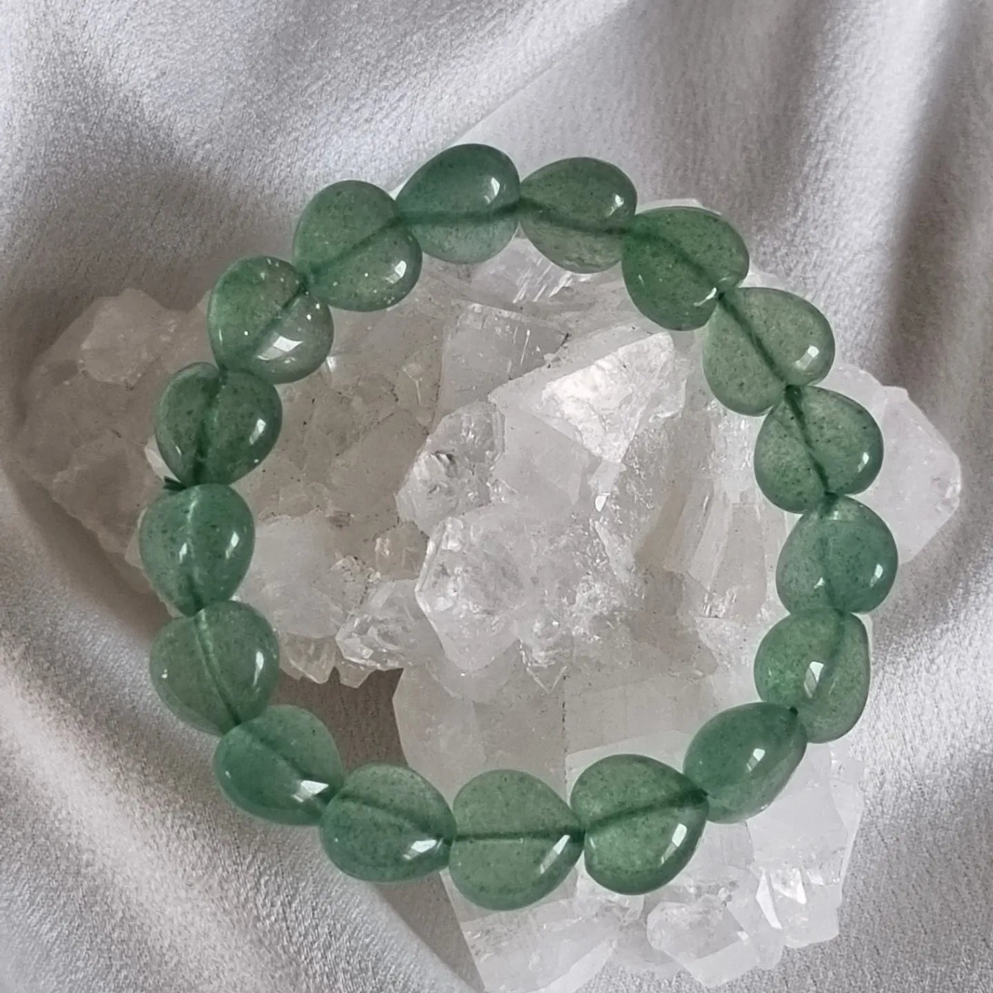 Green Strawberry Heart Bracelet