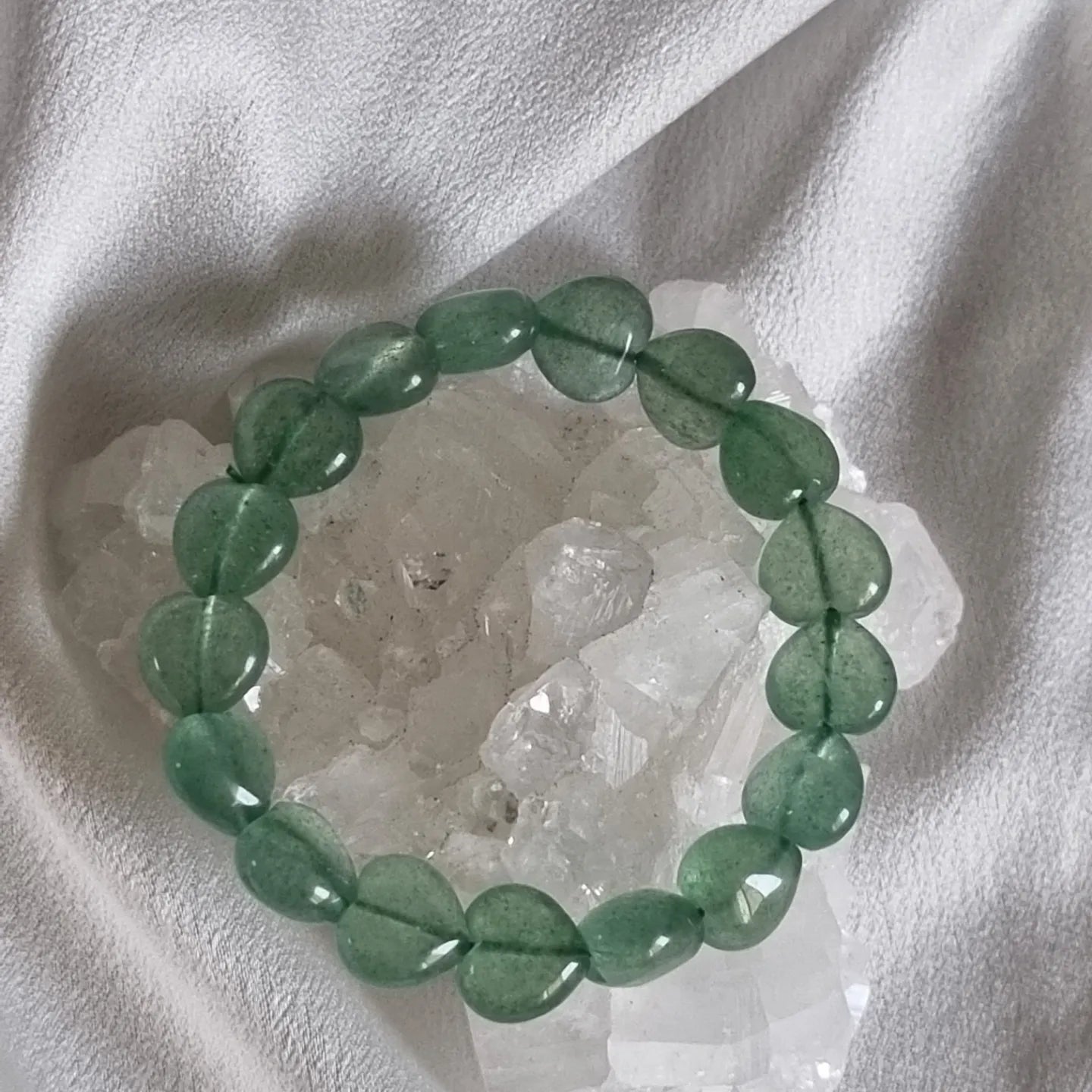 Green Strawberry Heart Bracelet