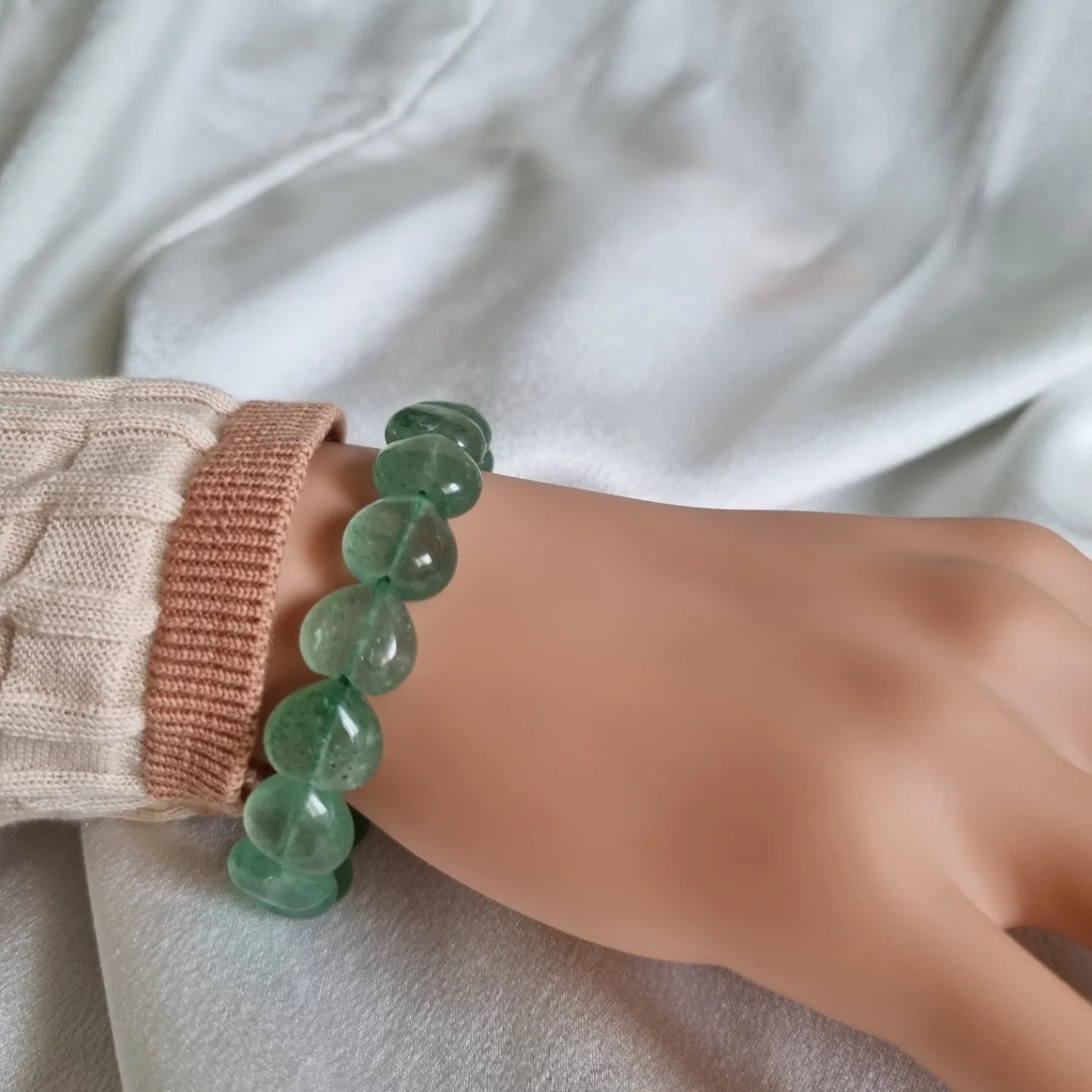 Green Strawberry Heart Bracelet