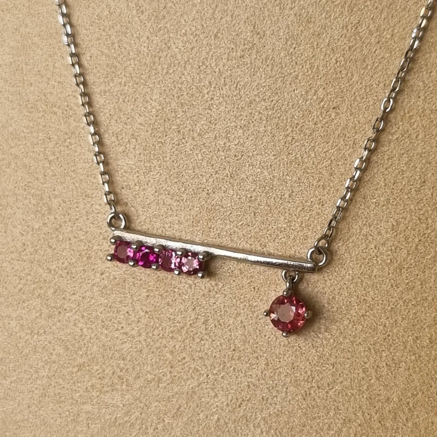 Pink Tourmaline Necklace