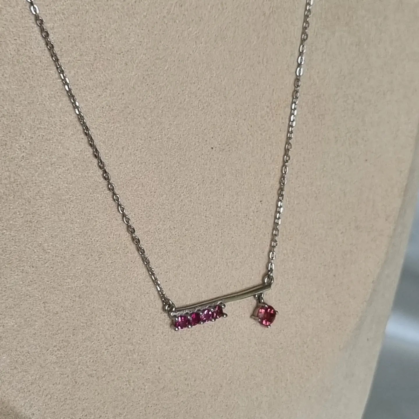 Pink Tourmaline Necklace