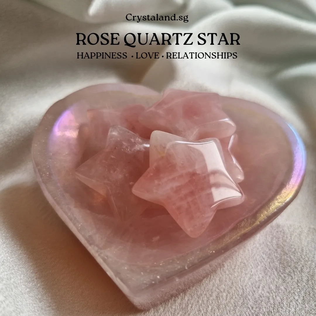 Rose Quartz Mini Star Display