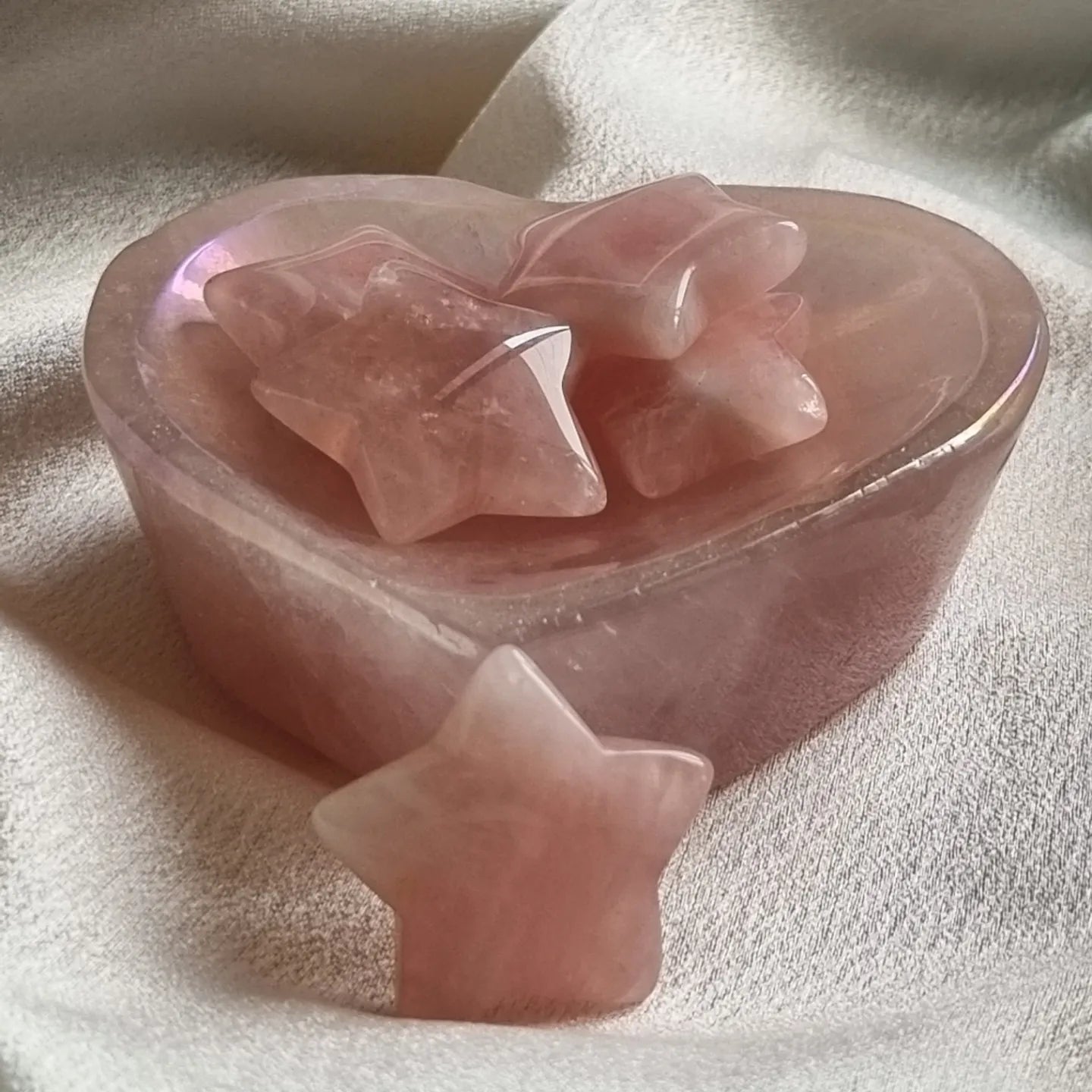 Rose Quartz Mini Star Display