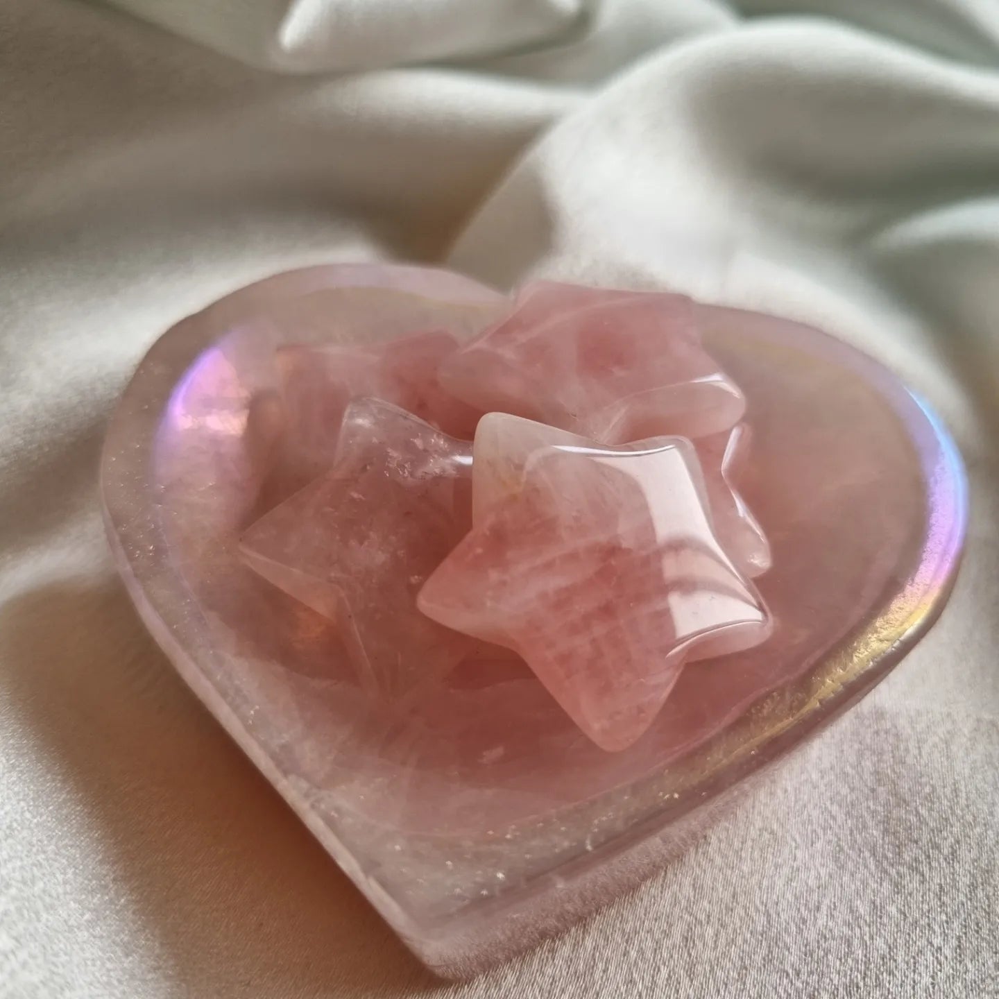 Rose Quartz Mini Star Display