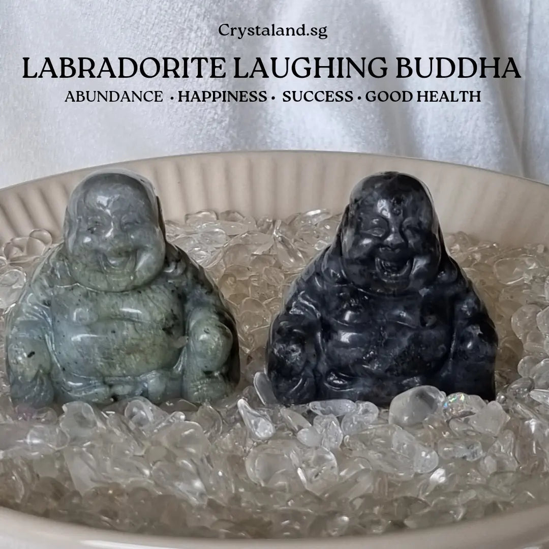 Labradorite Laughing Buddha
