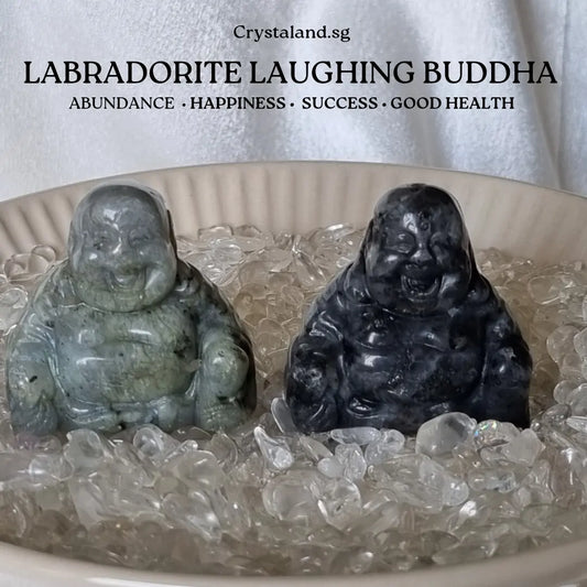 Labradorite Laughing Buddha