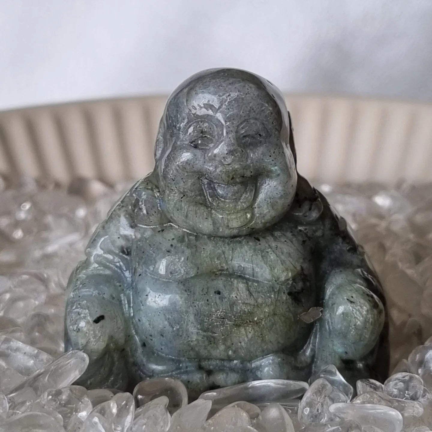 Labradorite Laughing Buddha