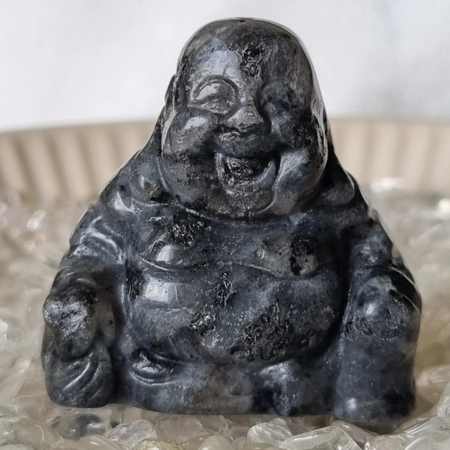 Labradorite Laughing Buddha