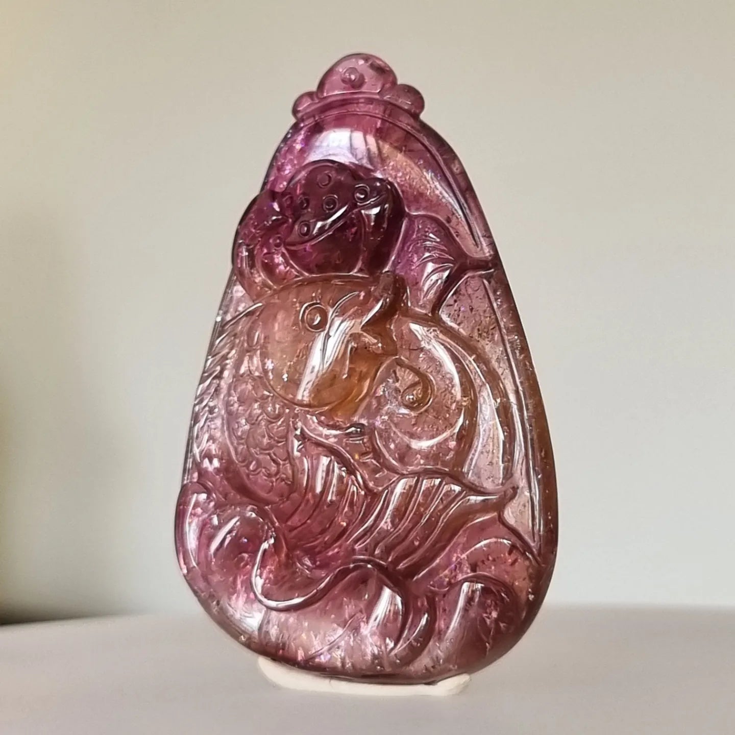 Red Tourmaline Pendant