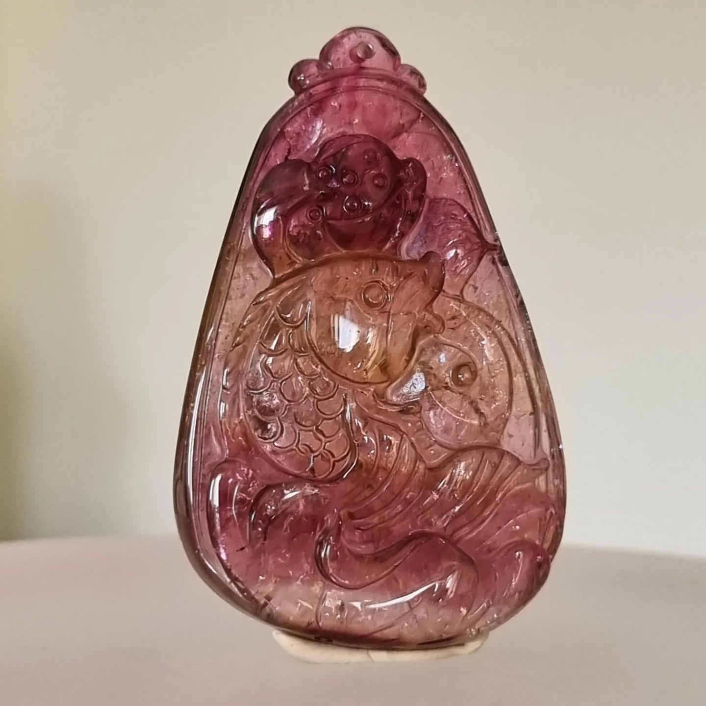 Red Tourmaline Pendant