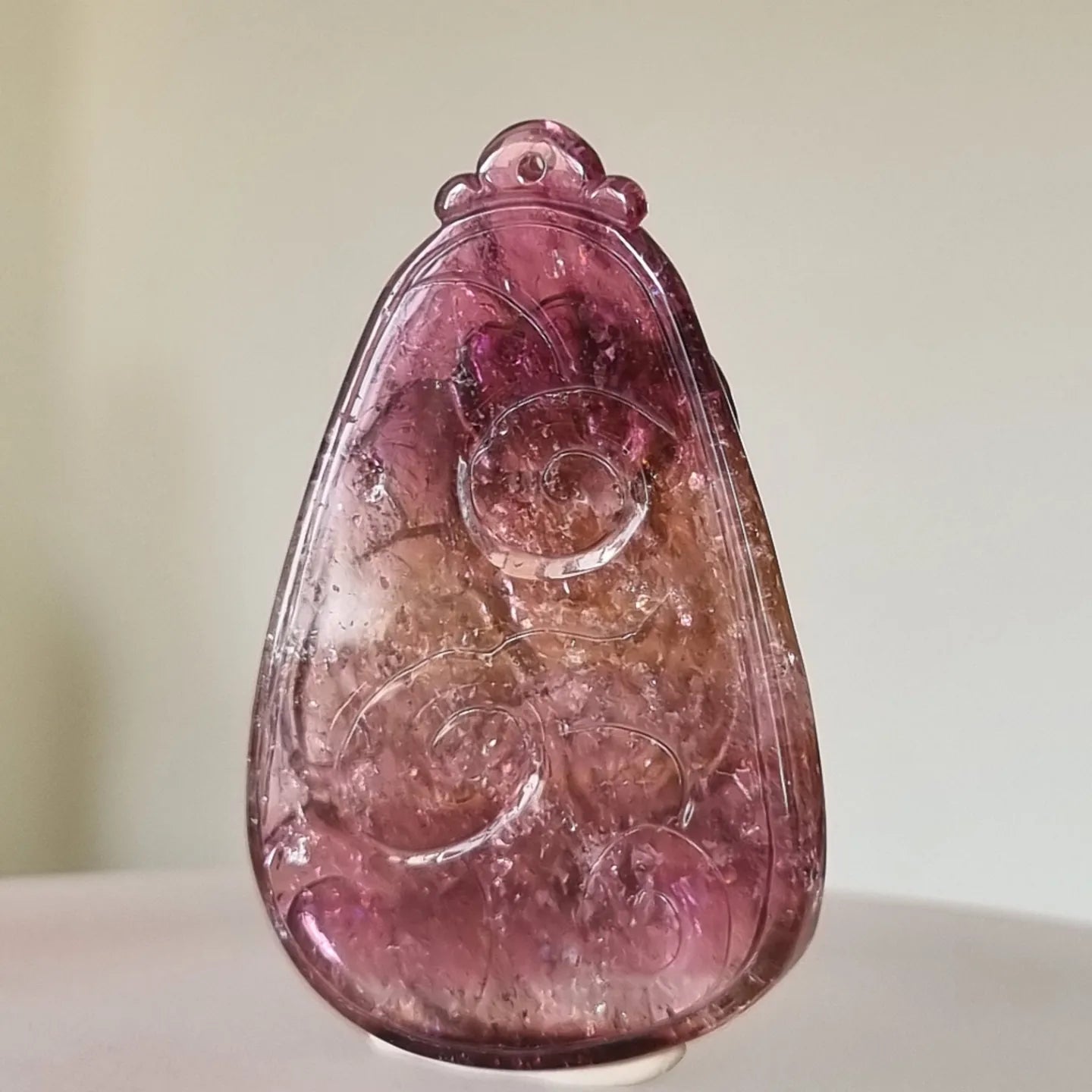 Red Tourmaline Pendant