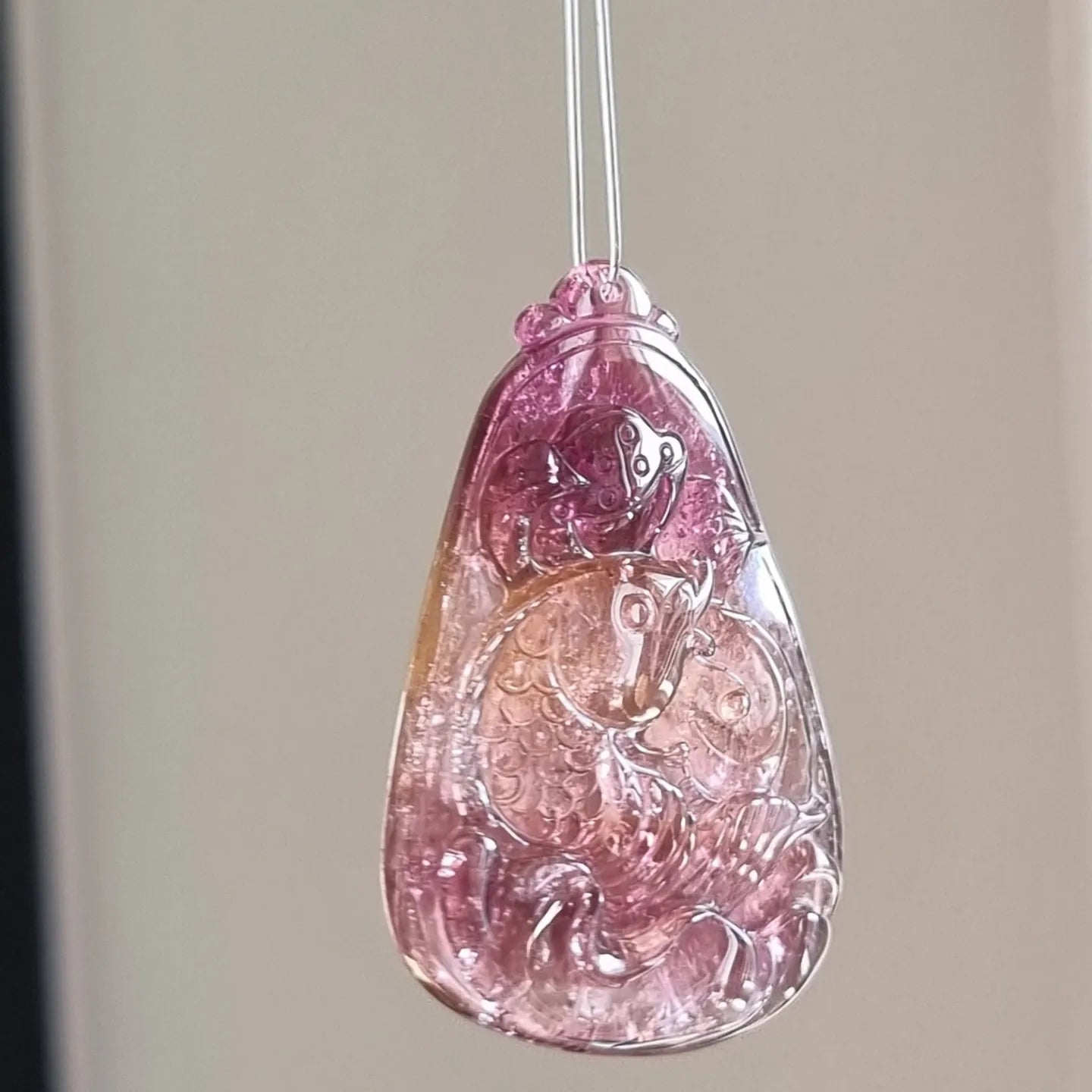 Red Tourmaline Pendant