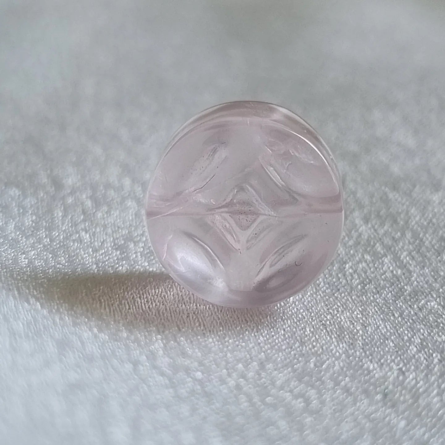 Rose Quarte Coin Charm