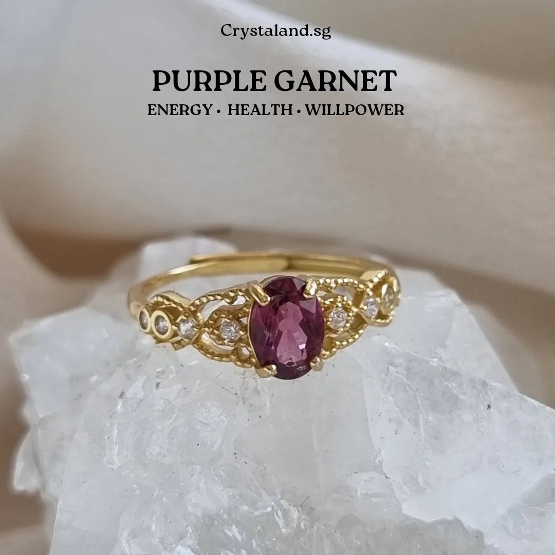Purple Garnet Ring