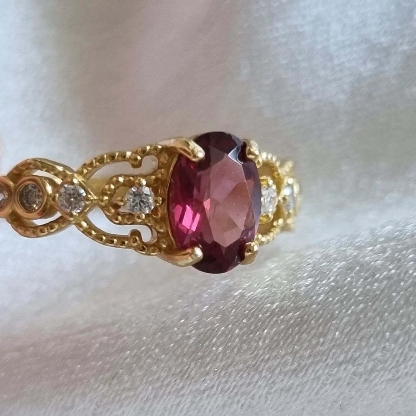 Purple Garnet Ring