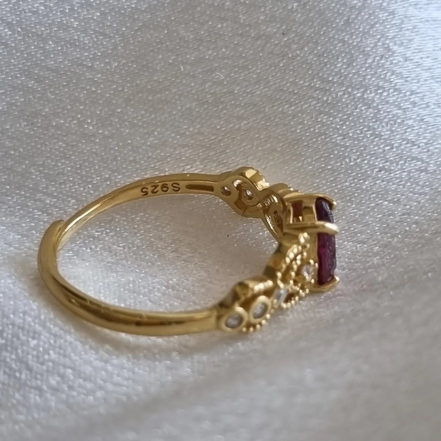 Purple Garnet Ring