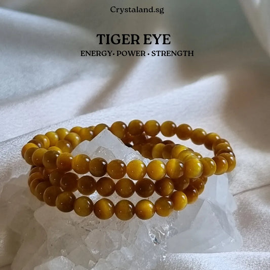 Golden Tiger Eye 3-round Bracelet