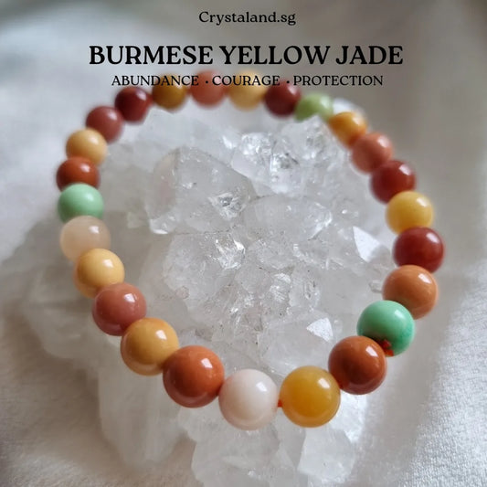 Burmese Yellow Jade Bracelet