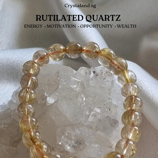 Golden Rutilated Quartz Bracelet