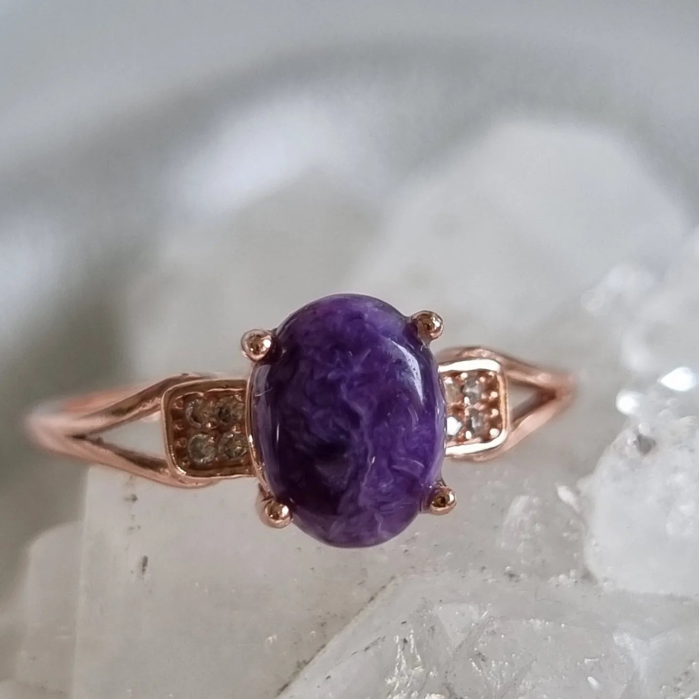 Charoite Ring