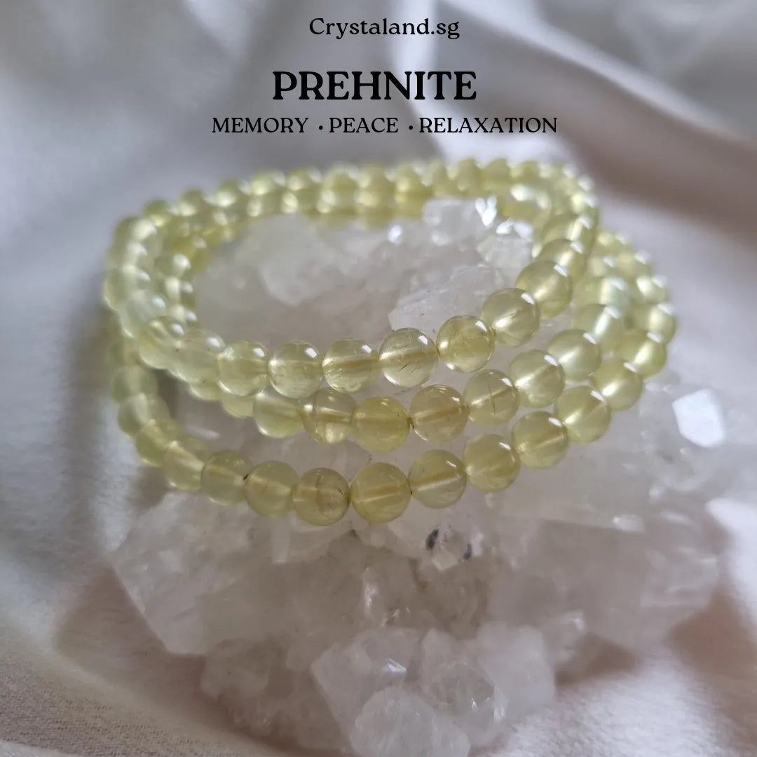 Golden Prehnite 3-rounds Bracelet