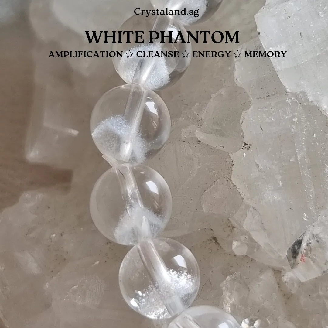 White Phantom Quartz Bracelet