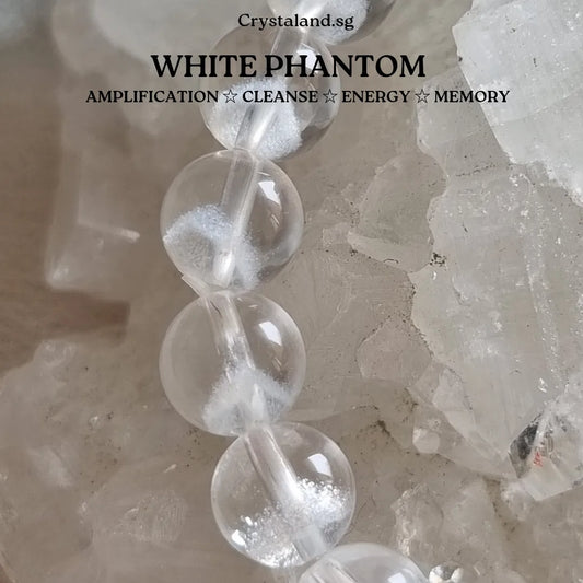 White Phantom Quartz Bracelet