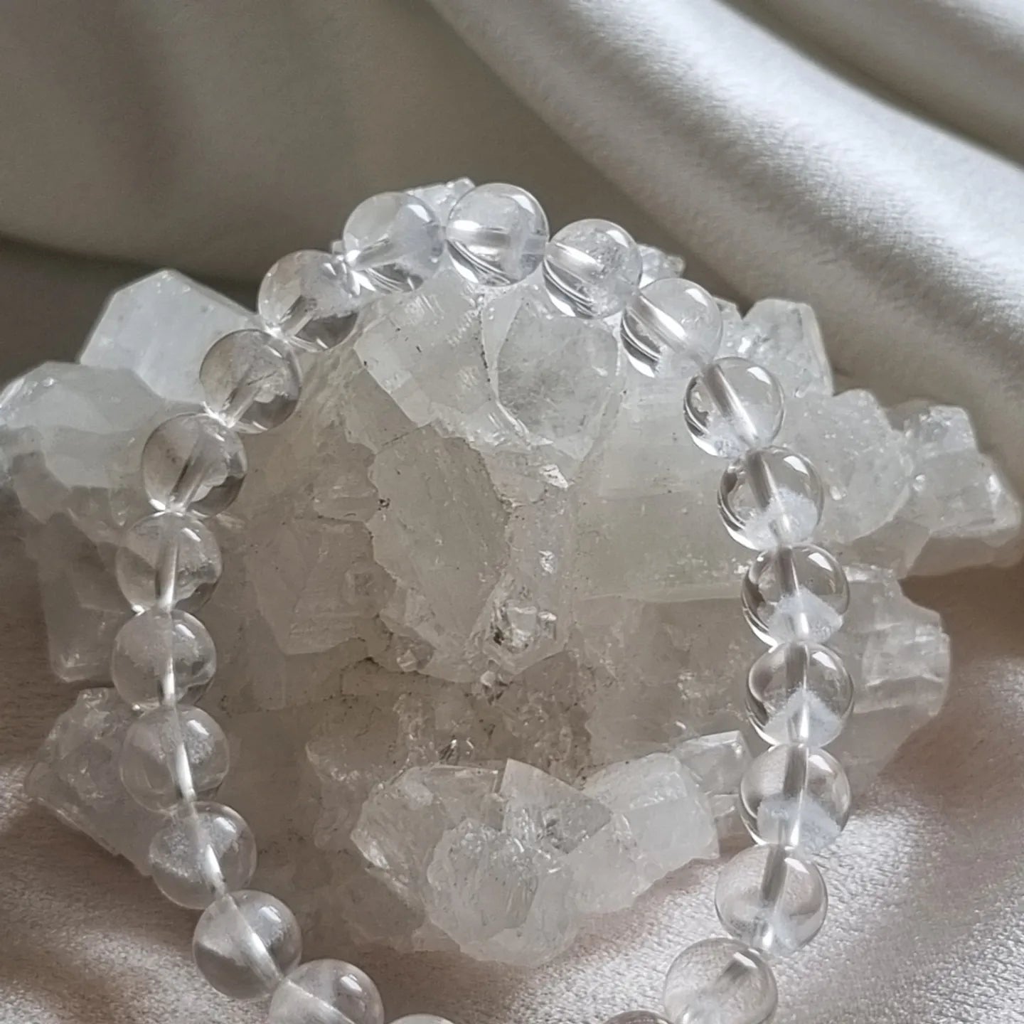 White Phantom Quartz Bracelet