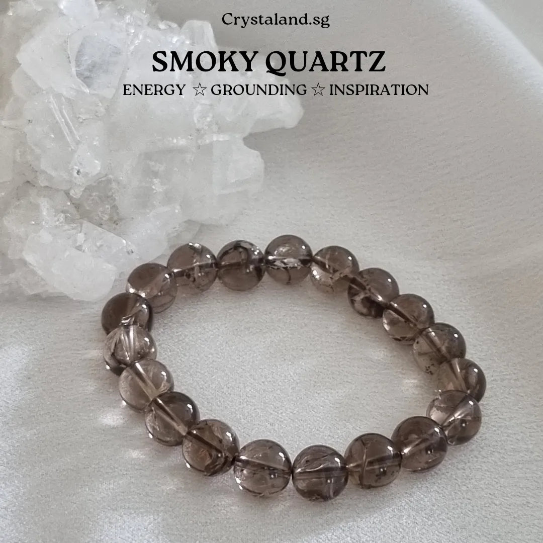 Smoky Azeztulite Quartz Bracelet