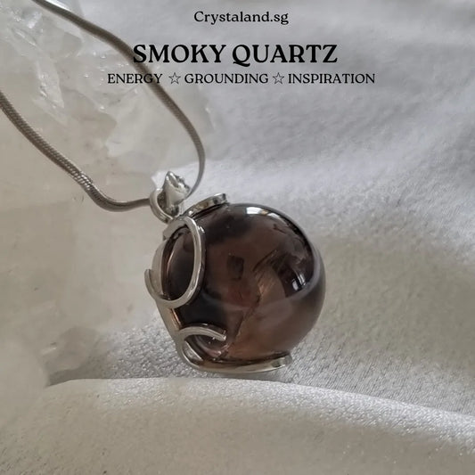 Smoky Azeztulite Quartz Pendant